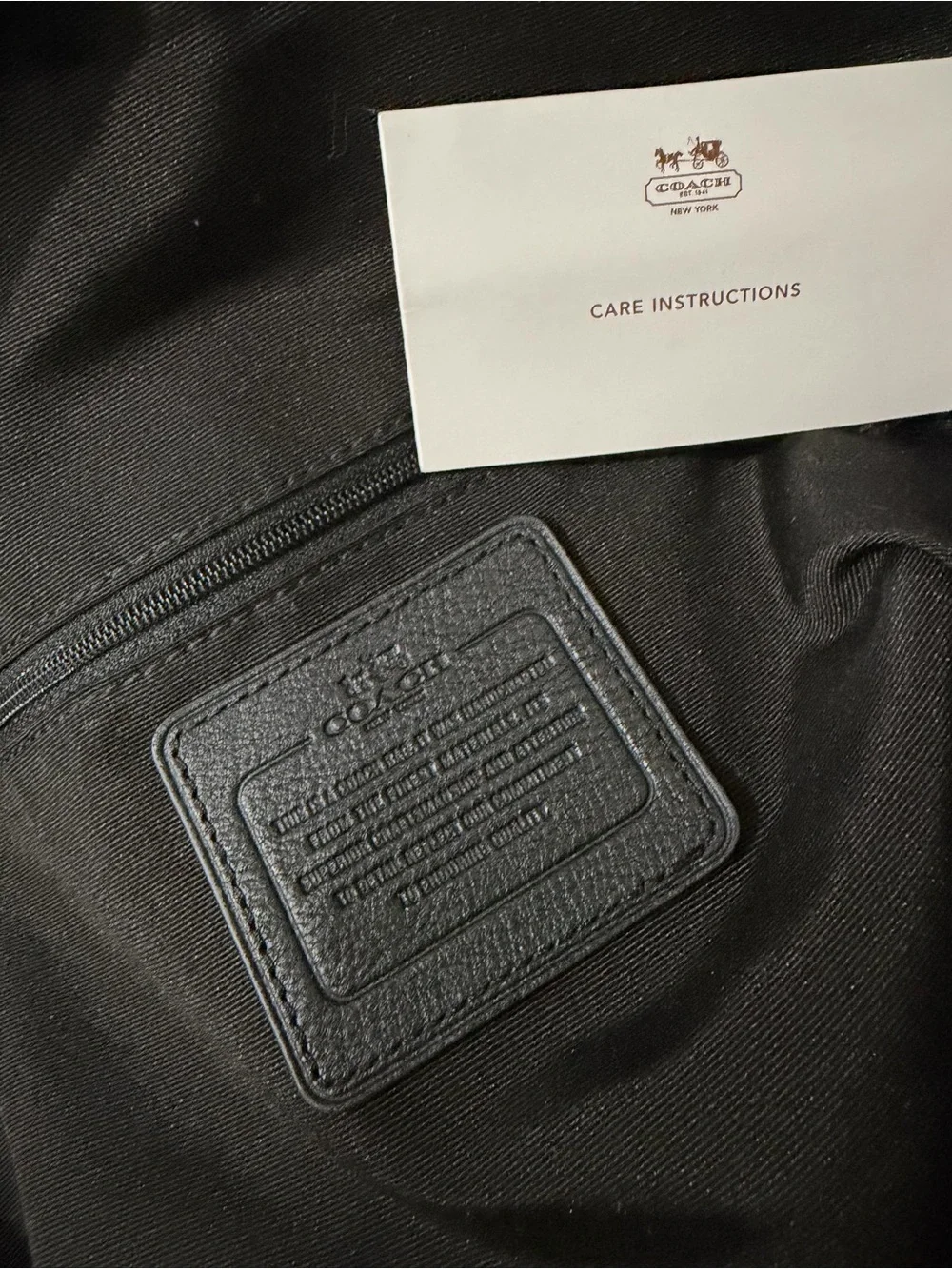 Coach Black Pebbled Leather Travel Tote